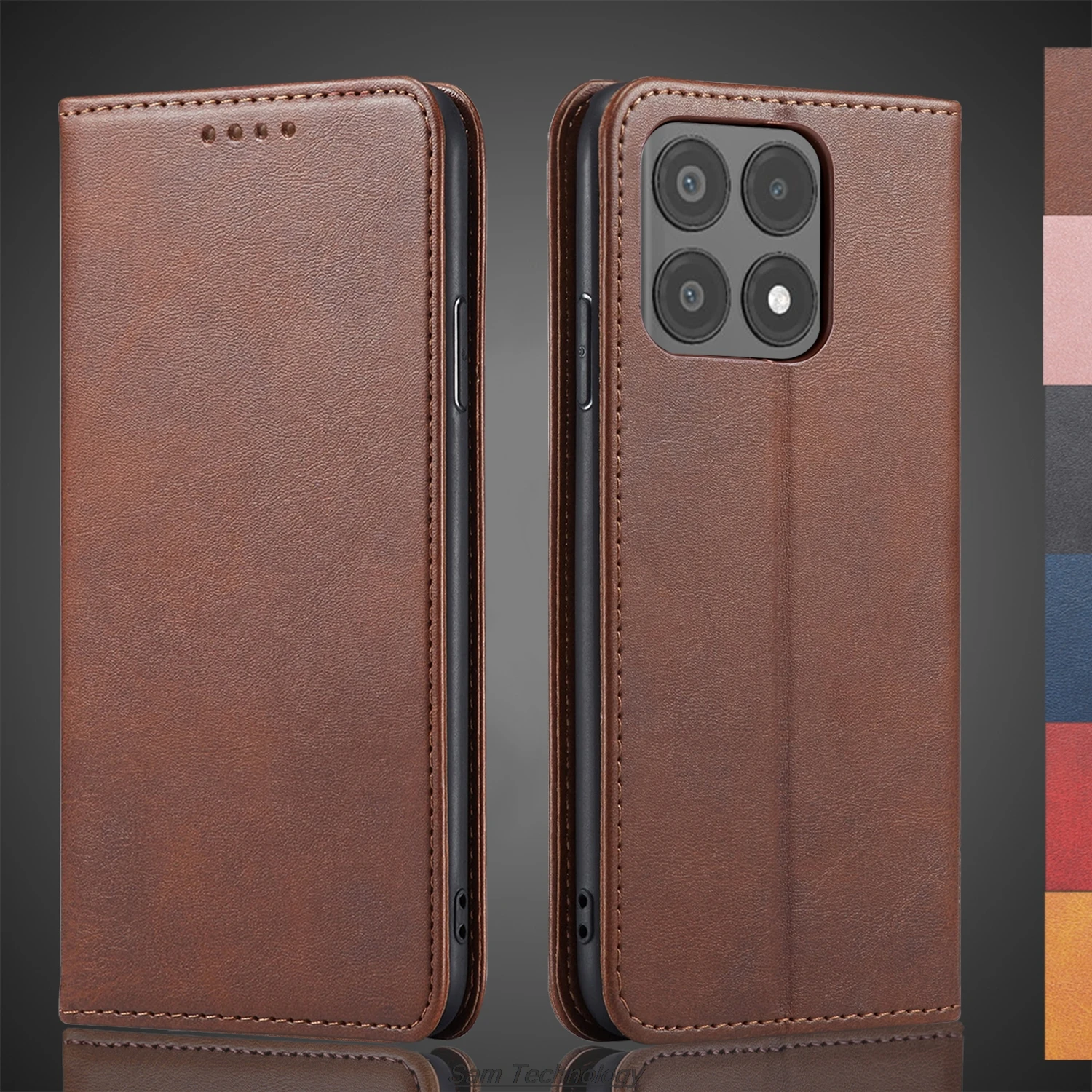 Magnetic attraction Leather Case for Xiaomi POCOPHONE POCO X6 Pro 5G Holster Flip Cover Case Wallet Phone Bags Fundas Coque