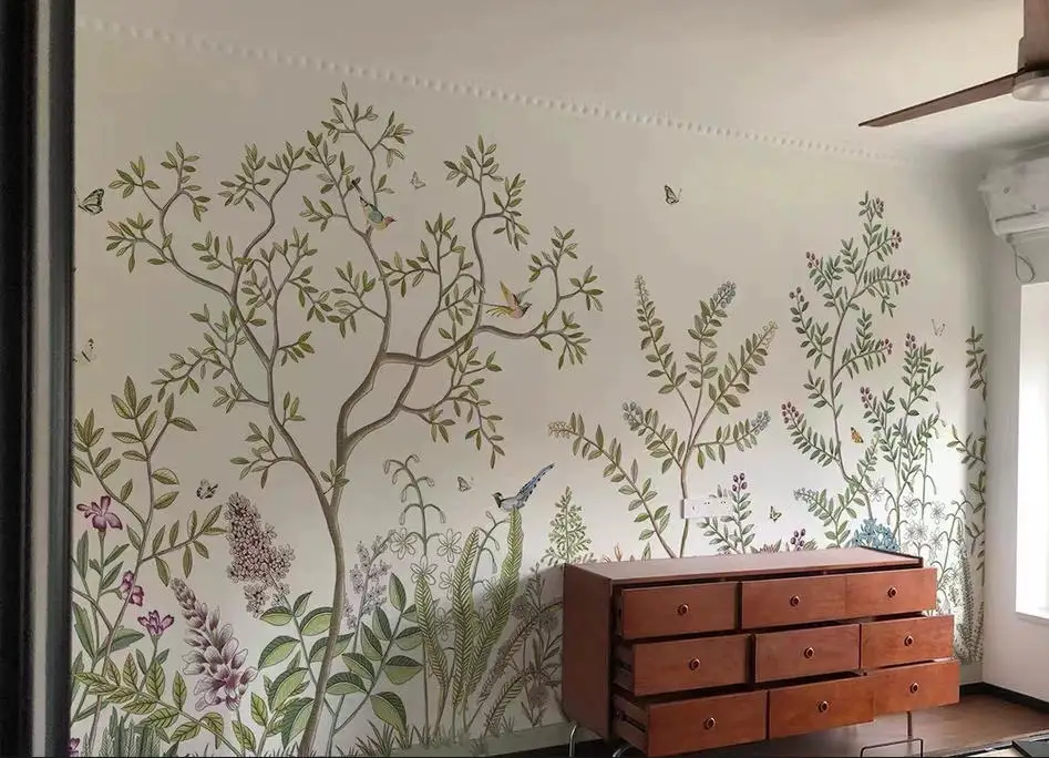Custom mural American countryside flower bird photo wallpaper wall stickers Hotel study restaurant wallpapers home decor
