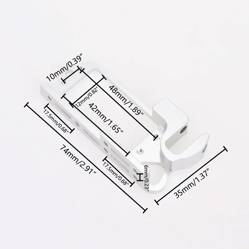 Lekki aluminiowy przełącznik urządzenia do rzucania Servo Dispenser Drone Thrower Adapter System upuszczania powietrza dla MG995 25T Arm