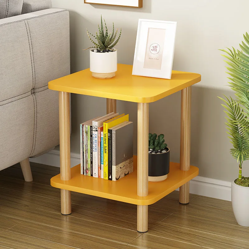 Mini Nordic Sofa Side Table Small Coffee Simple Side Table Living Room Mobile Small Corner Bedside Small round Table