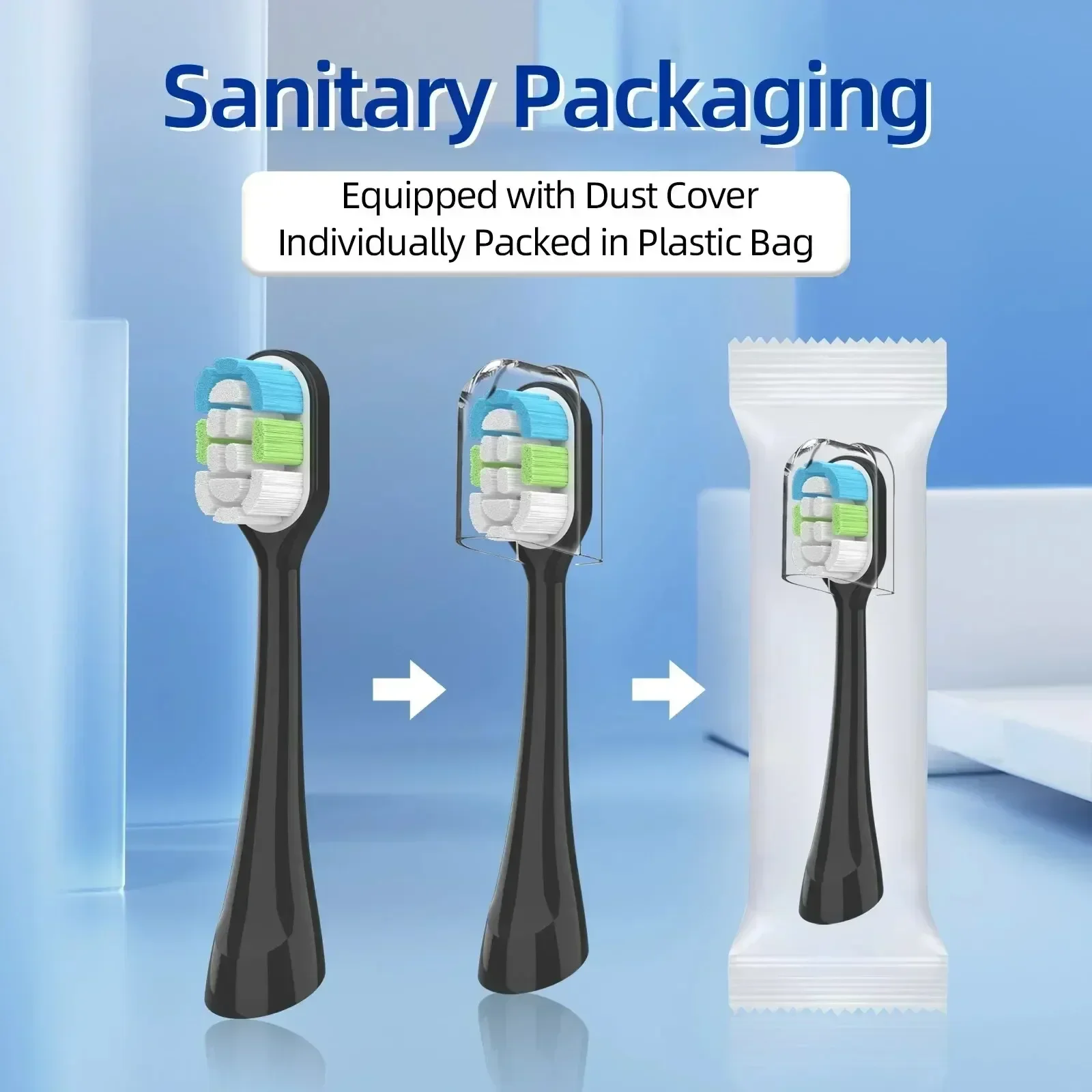 10-pak kompatybilny ze szczoteczką do zębów Oral-B Clic Ultimate Clean Wymienne główki szczoteczki do szczoteczki do zębów Oral-B Clic