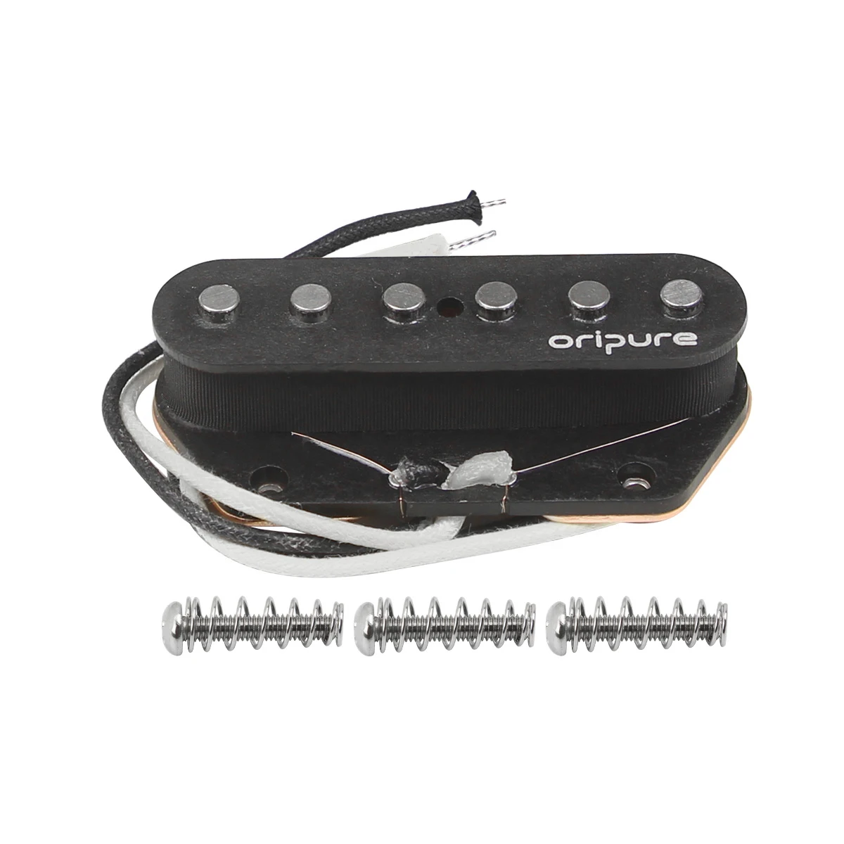 OriPure PSL5 Alnico 5 TL Guitar Pickup Bridge Single Coil Peças de guitarra pretas
