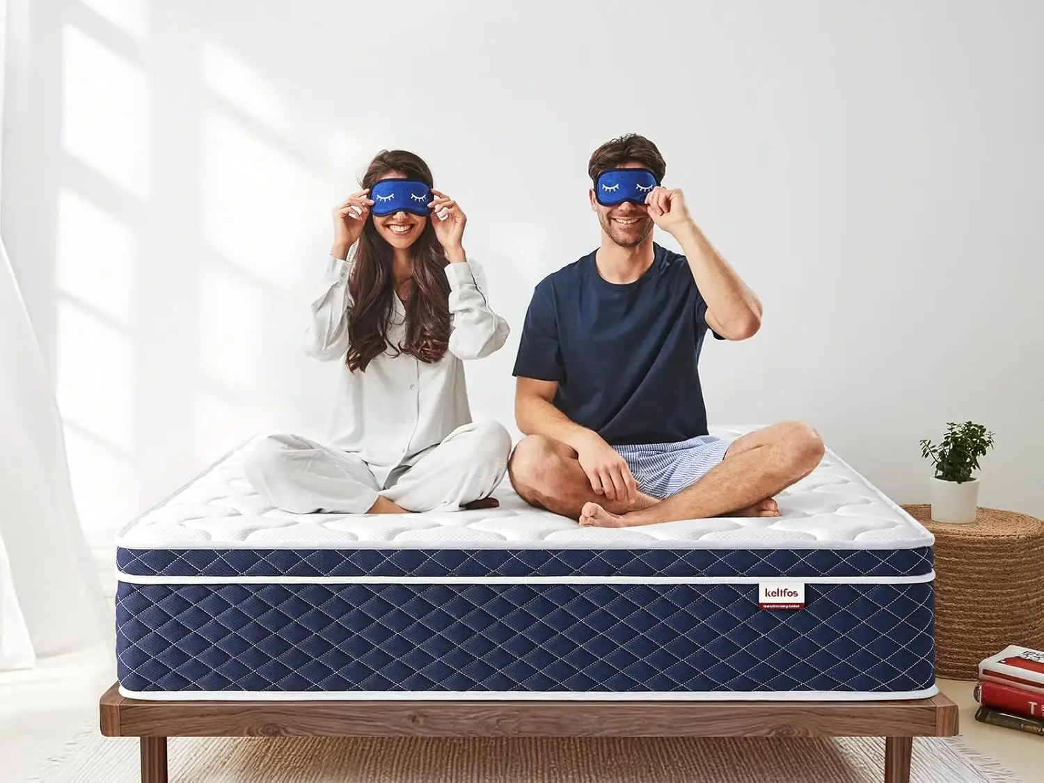 Twin XL Mattress 14 Inch Medium Firm Targeted Side Back Combination Sleepers 4 Layer Gel Memory Foam Hybrid Mattress for Back Pa