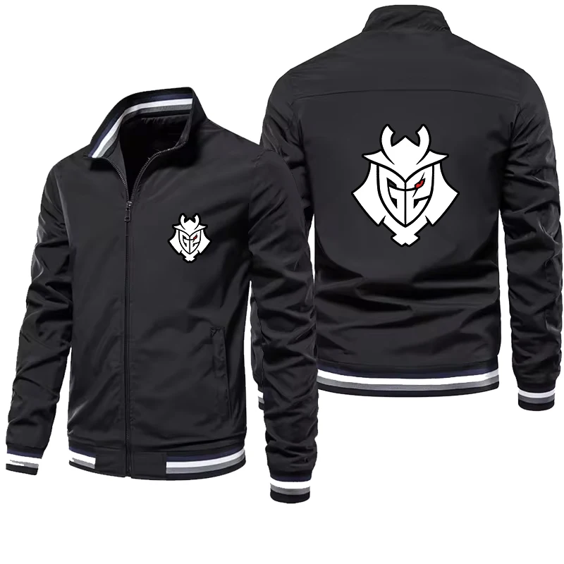 2025 New G2 Escap Sports Stand Up Collar Jacket Team Jersey Men's Windproof Jacket Men's High-Quality E-Sports Game Top