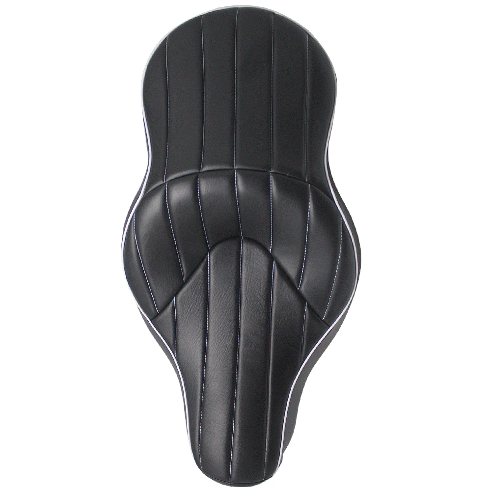 Motorcycle Leather Driver Passenger Comfortable Seat Two Up Cushion for Harley Sportster XL883 XL1200 XL50 2004-2019