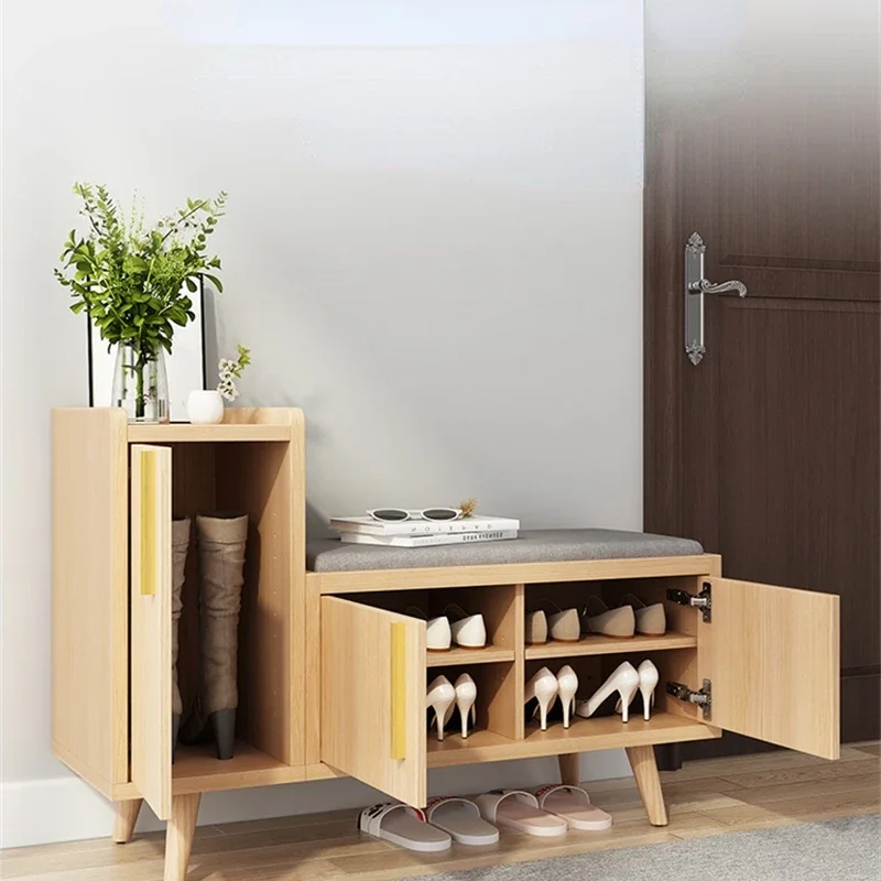 Household Multi Functional Door Shoe Cabinet Simple Economic Shoe Frame Indoor Saving Space Can Sit To Put Shoe Stool