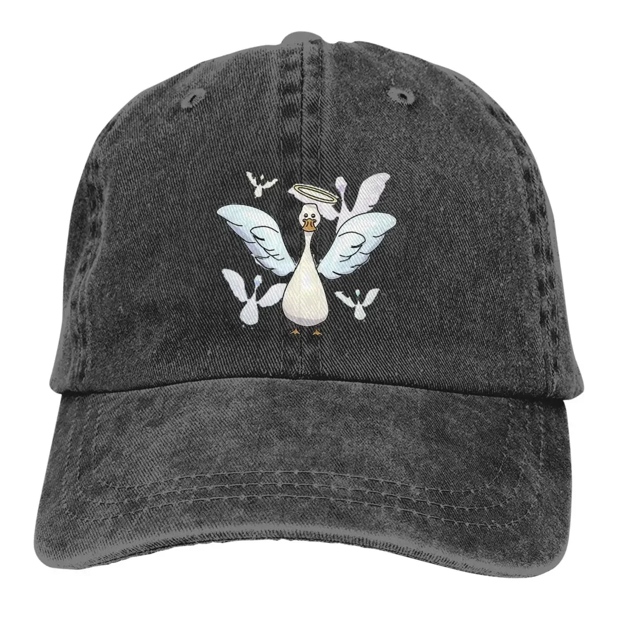 Funny Revival Goose Washed Baseball Caps Peaked Cap Goose Outdoor All Seasons Travel Adjustable Hats for Men Women