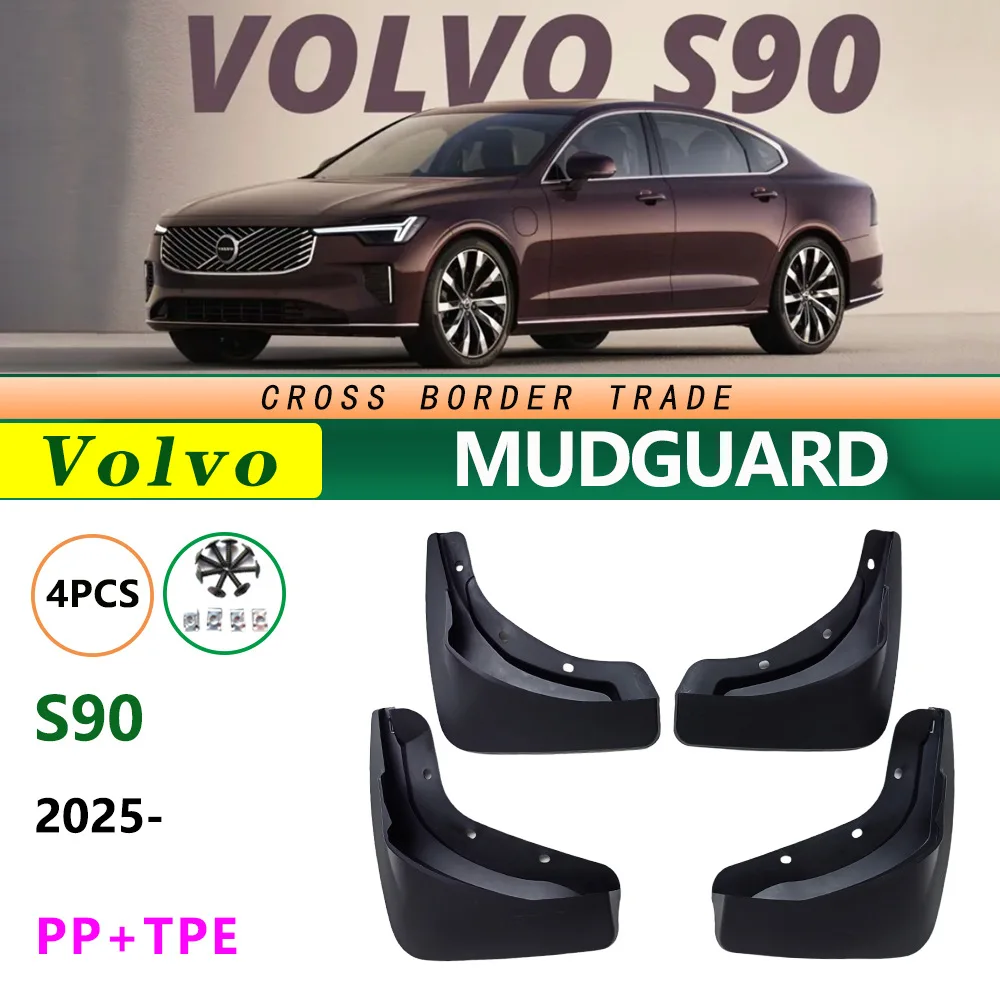 

For 26 Volvo S90 Car AccessoriesVolvo S90 2025 Tire Bumper,Mudflaps Front Rear Flares Splash Guards Cover Car Accessorie