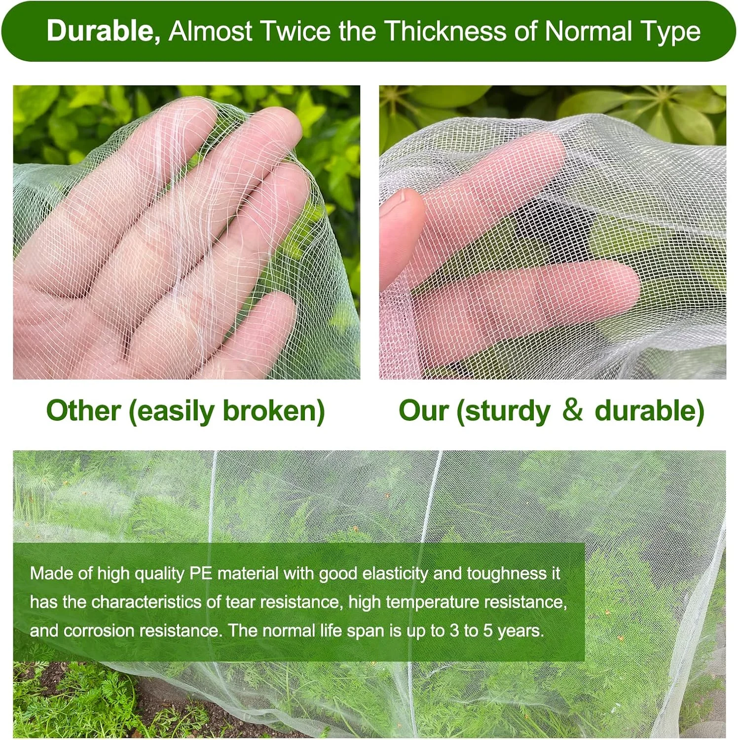 Garden Plant Insect Protection Net Vegetable Flower Fruit Care Cover Network Greenhouse Protective Net Pest Control Anti-Bird