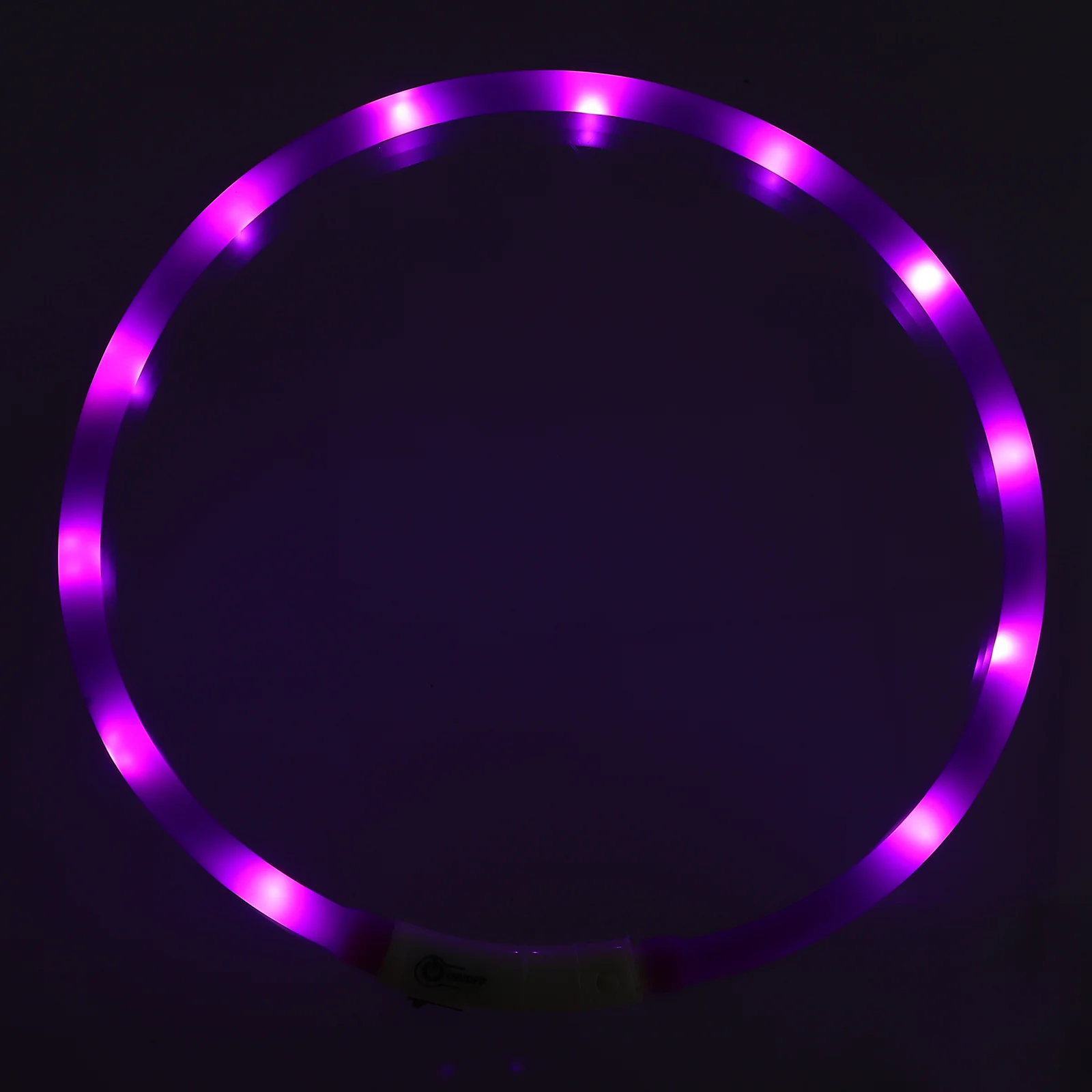 Dog Lights for Night Walking Pet Glow Collar Creative Luminous Safety Necklace Dogs Purple Abs