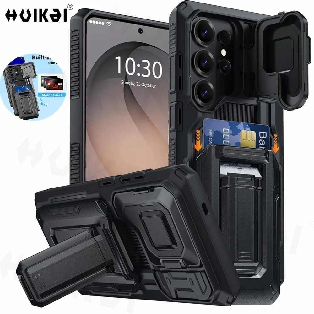 Case For Samsung Galaxy S26 Ultra with Wallet Sliding Card H