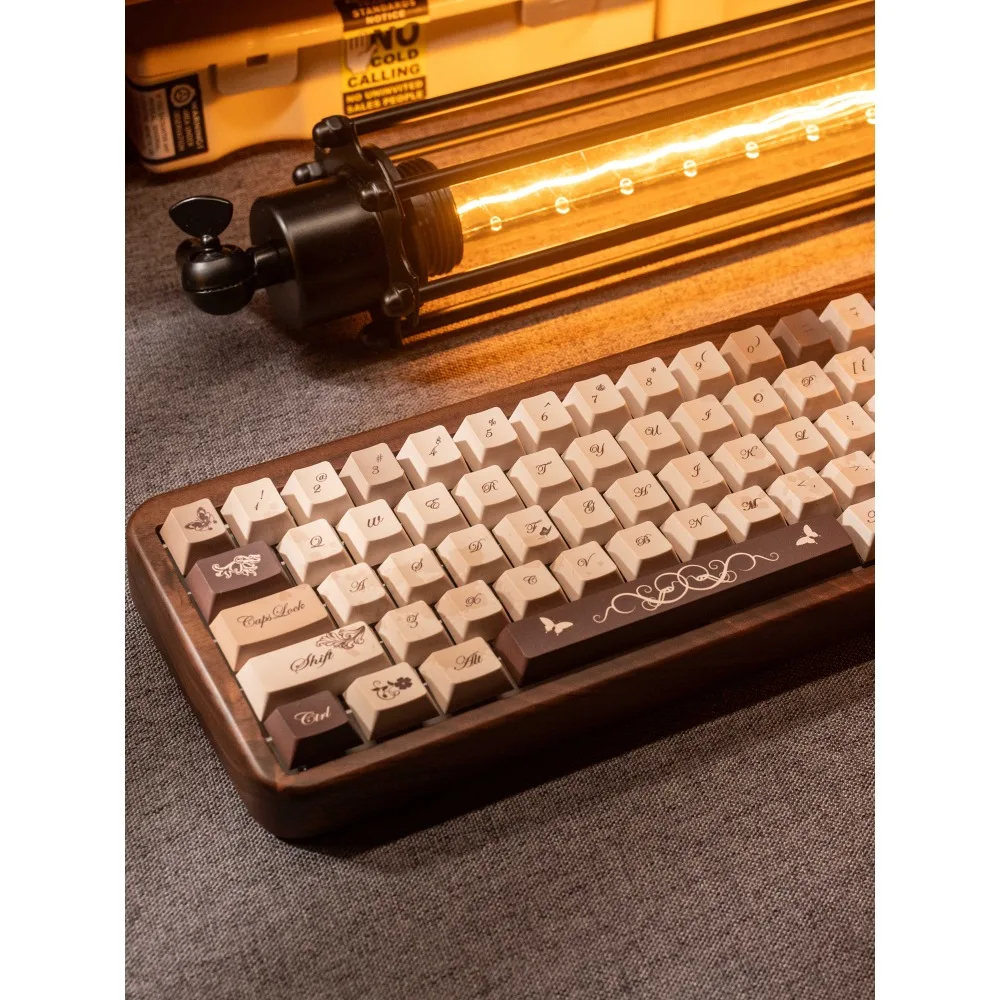 

138 Keys/Set Retro Butterfly Dream Themed Keycaps Dye-Sub PBT KeyCap Cherry Profile For mx Mechanical Keyboard Gaming Office