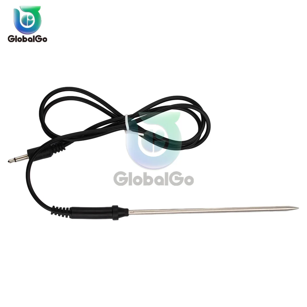 Food Meat Thermometer Probe Replacement Waterproof Temperature Probe Cooking Thermometer Probe Sensor Stainless Steel