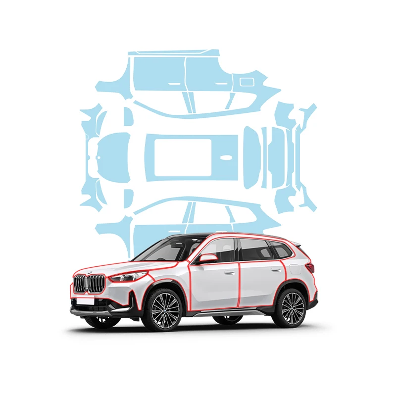 

Suitable for BMW X1 invisible car paint protection film, imported TPU, transparent glossy and matte