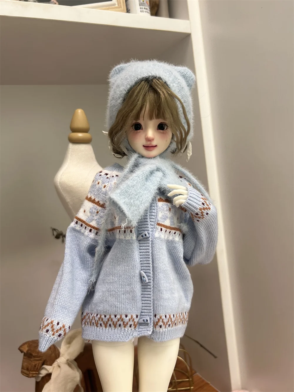 

BJD doll clothes suitable for 1/4 size Sweater jacket clothes set doll accessories (1 points)