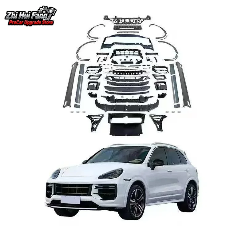 

Suitable for Porsche Cayenne Old to New 958.1 to 24 (Simplified Version) Modified Side Skirts and Full Body Kit