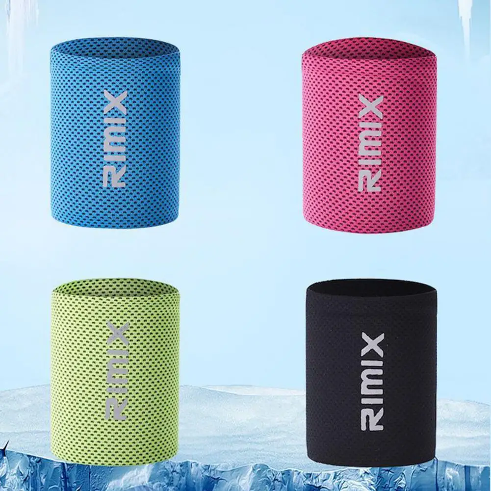 RIMIX Wrist Brace Support Ice Cooling Tennis Wristband Wrap Hand Sweat Band Sport Sweatband Yoga Gym Volleyball Wrist Support