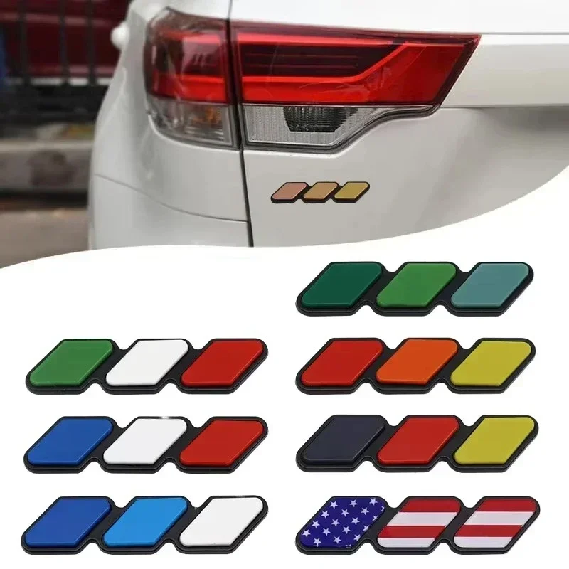 Metal Car Side Body Emblem Trunk Sticker for Toyota Alphard Hilux Avanza Yaris Calya Vios Innova Camry Corolla Fortuner Avensis