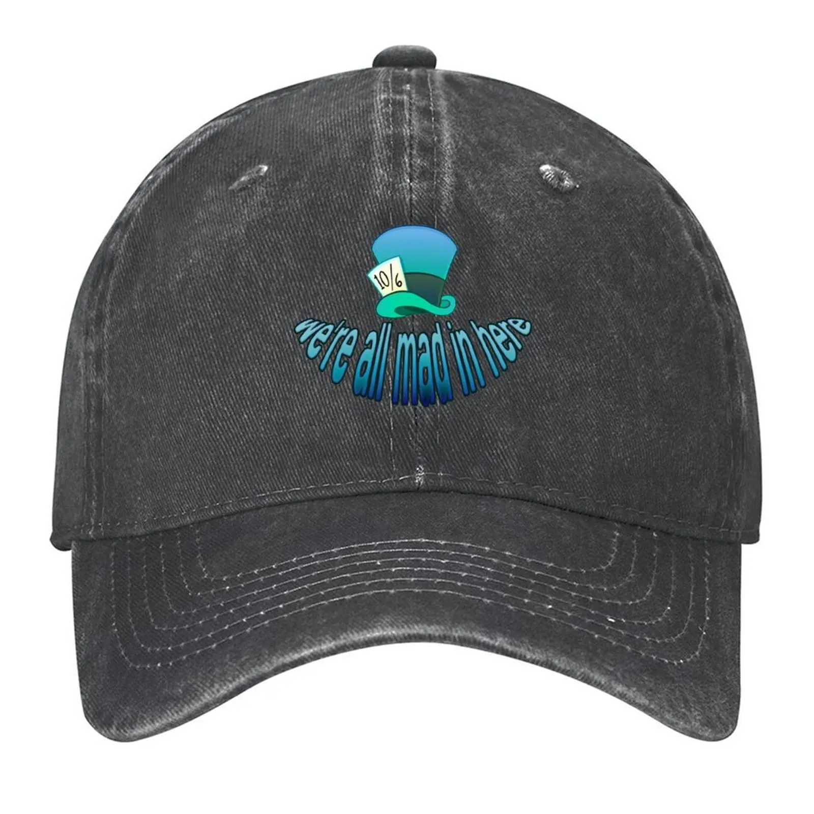 

we're all mad in here Baseball Cap sun caps Bobble Hat funny hat Fishing cap Caps For Men Women's