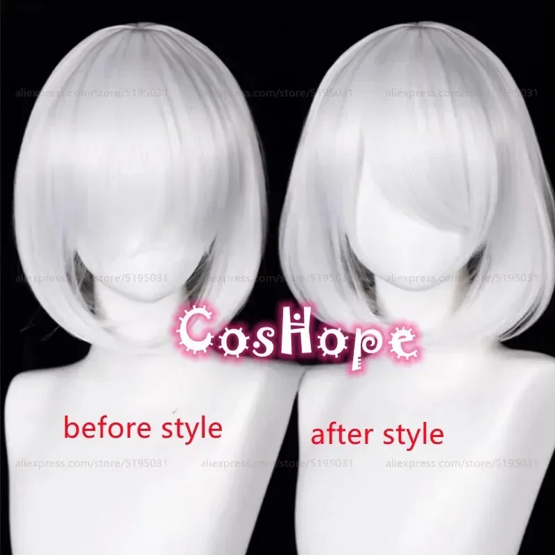 Candy 20259S 2b White Anime Cosplay Wig Heat Resistant Synthetic Wigs Hair