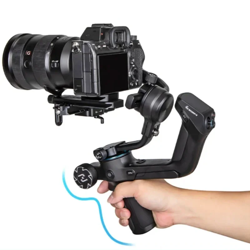 2024 Feiyu SCORP 2 Built-in AI Tracking 3-Axis Handheld Gimbal Stabilizer For DSLR Mirrorless Camera