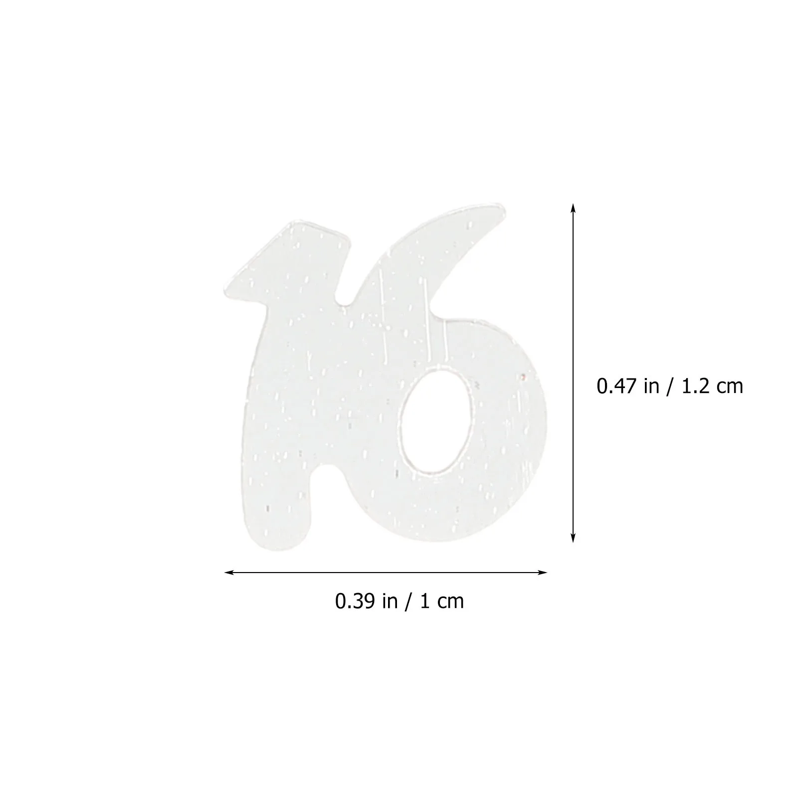 

1200Pcs Number Sequins Confetti Party Decoration Silver Birthday Anniversary Celebration Supplies Number Confetti