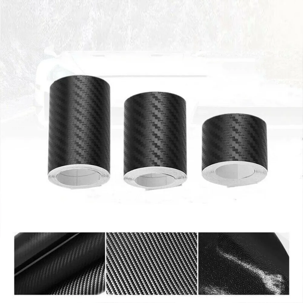 3/5/7/10cm Carbon Fiber Car Sticker  Sill Strip Nano Waterproof Anti-Scratch Protection Tape Water-proof Sun-proof