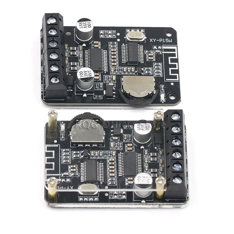 10W/15W/20W Stereo Bluetooth 5.0 Power Amplifier Board 12V/24V High Power Digital Amplifier Module XY-P15W