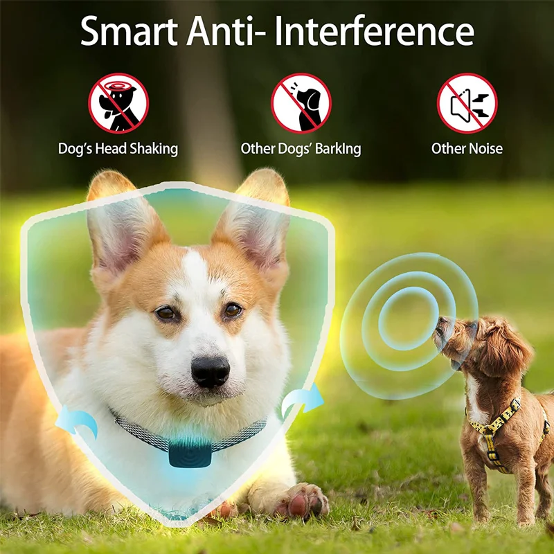 Ultrasonic Vibration Dog Anti Bark Device Puppy Intelligent Electric Dogs Training Collar Agility Dog Stop Barking Dog Accessory