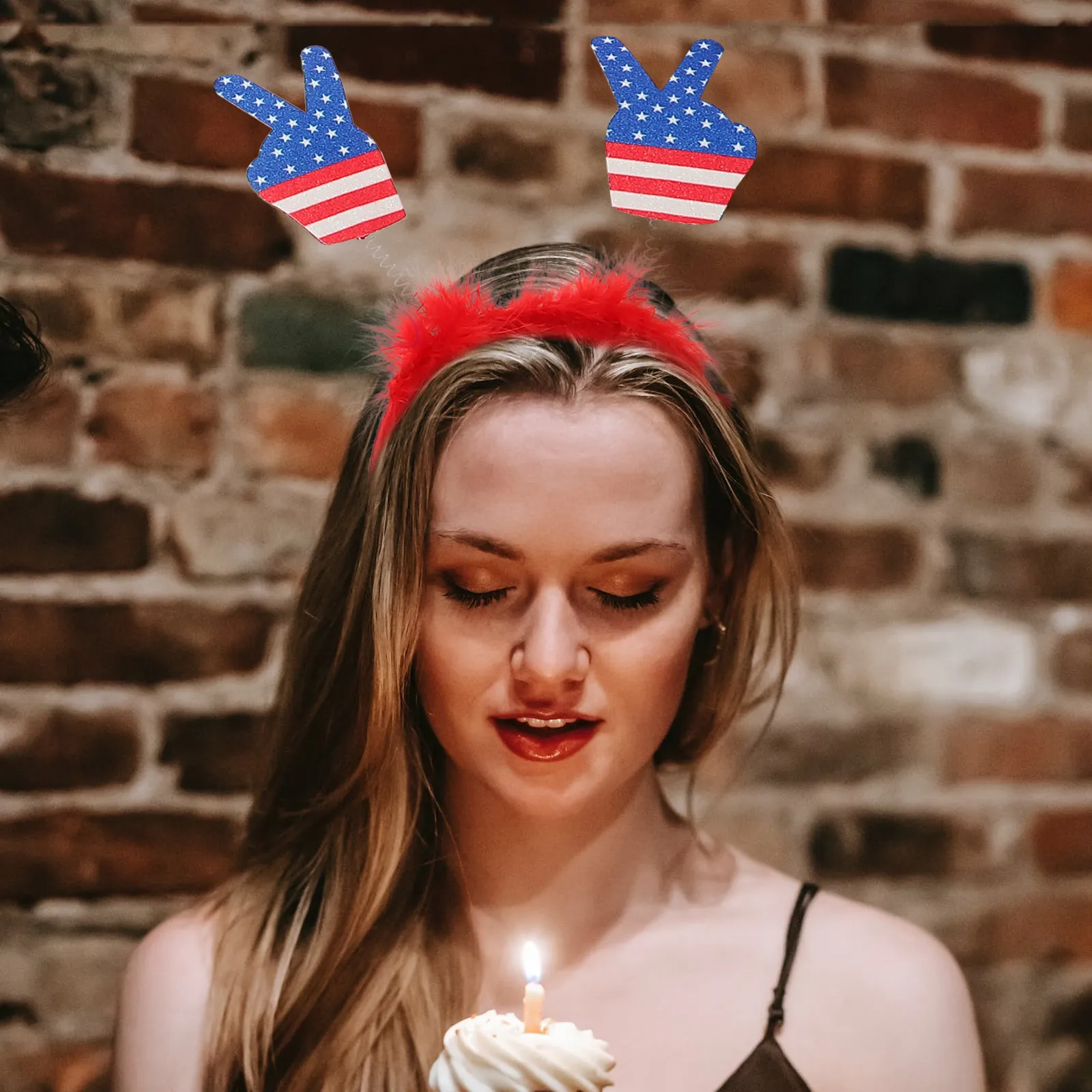 

6Pcs Independence Day Hairbands Star Headband Lightweight Female Party Head Decor Carnival Costume Accessory Star Headband