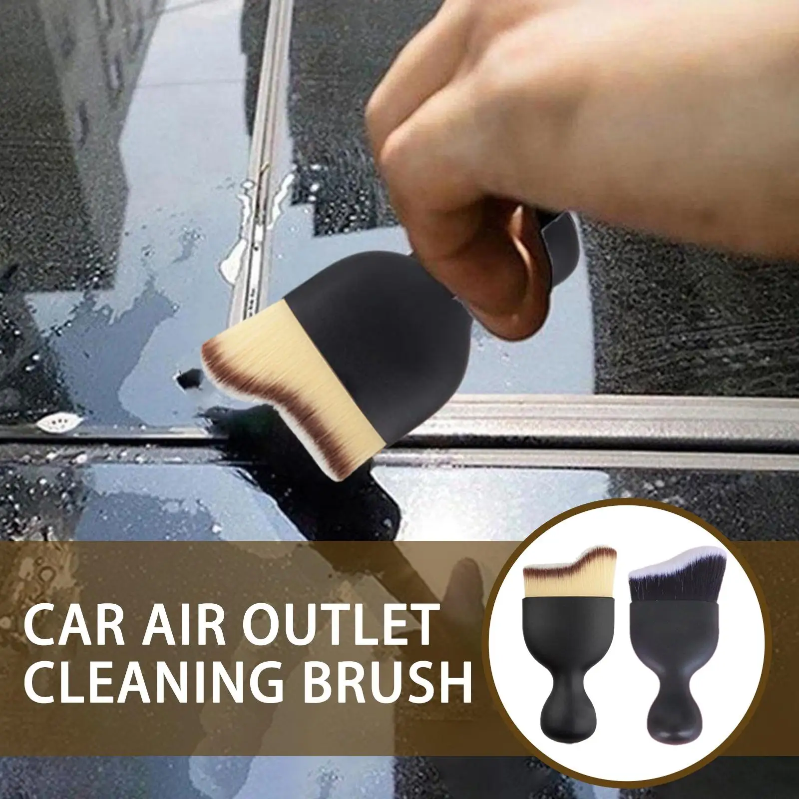 

Car Interior Cleaning Brush Center Console Cleaning Cleaning Brush Brush Accessories Cleaning Conditioning Outlet Air Car P7w0