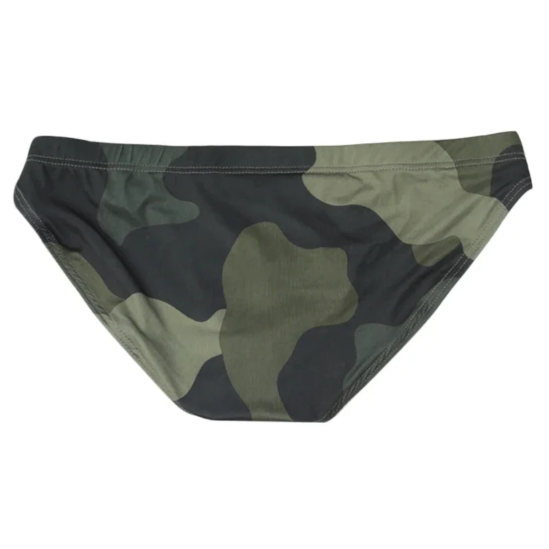 Mens Camouflage Underwear Seamless Ultra Thin Briefs Low Waist Breathable Panties Sexy Bulge Pouch Underpants Lingerie