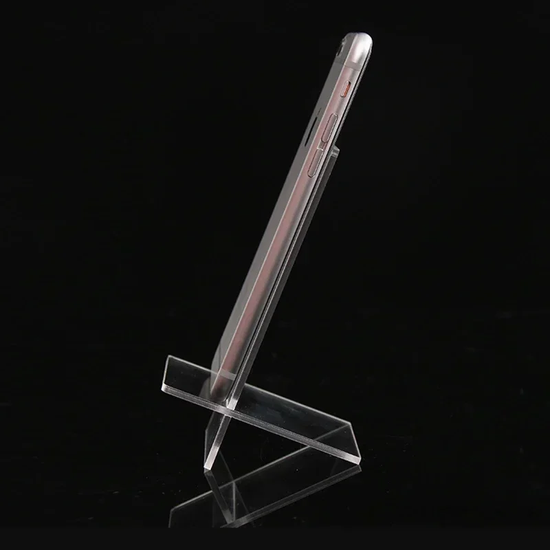 5 قطع الجملة الاكريليك عرض الرف عرض المجوهرات الهاتف المحمول عرض المحفظة نظارات الرف تكشف الإطار #3