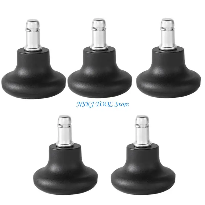 L8RC 5Pcs Multipurpose Stationary Castors Chair Accessories for Office Chairs Ensuring Stability On Various Surfaces