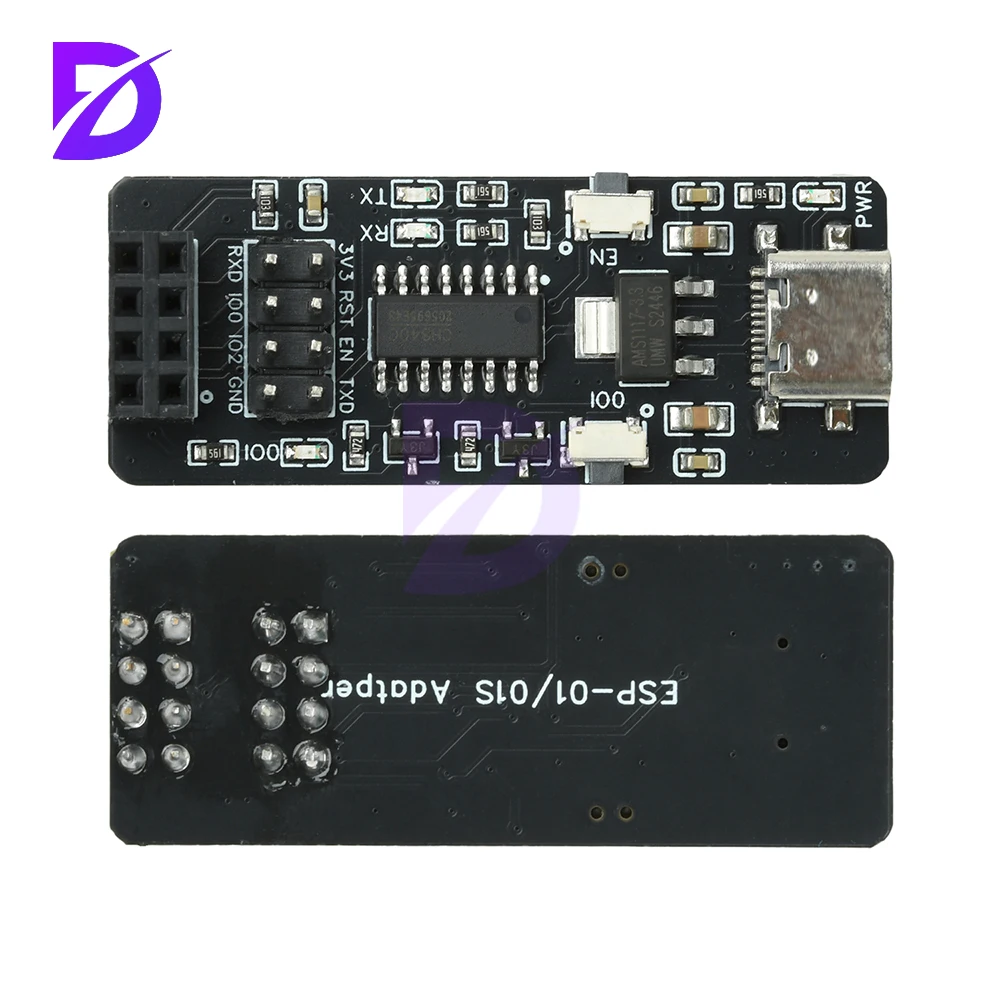 ESP-01/01S Wireless Transparent Transmission Module Esp8266 Serial Port To Wifi Module Adapter Board CH340 Type C