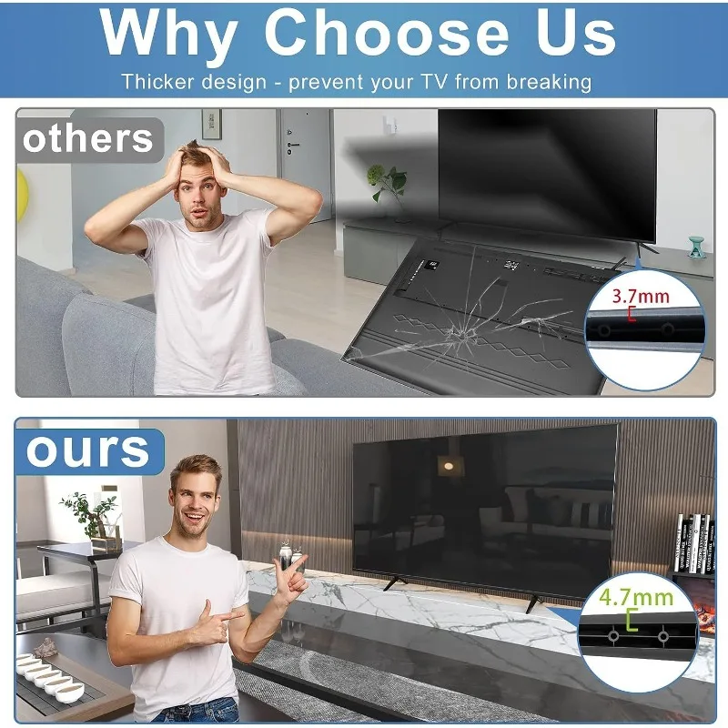Suporte de base de TV adequado para pernas TCL28/32/40/43/49-65 polegadas 55s453 sem perfuração
