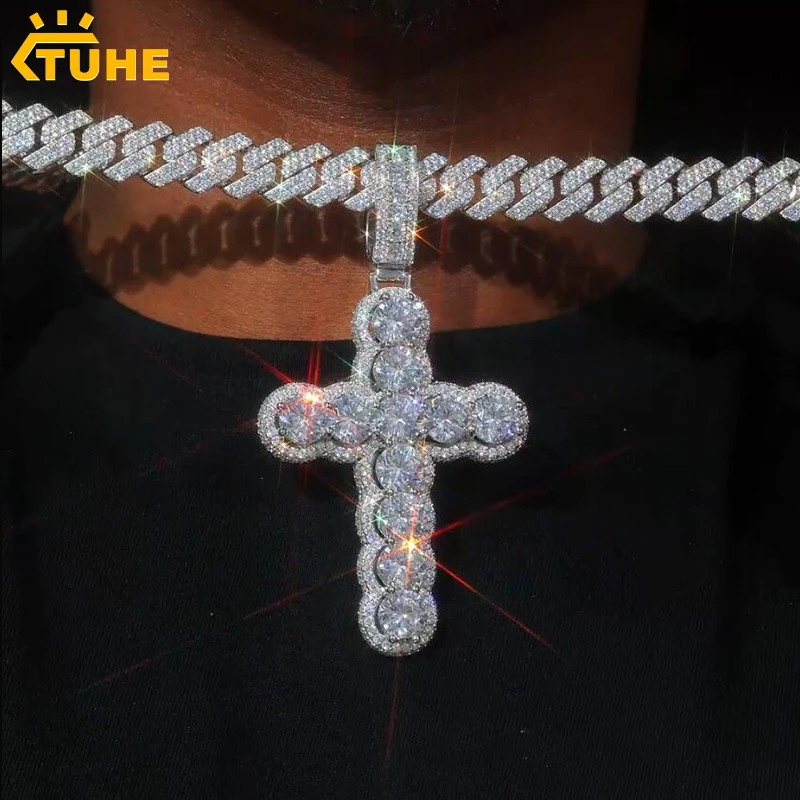 chaine-cubaine-14-mm-avec-grand-pendentif-croix-collier-hip-hop-glace-pierres-cz-couleur-or-et-argent-bijoux-de-mode-pour-hommes