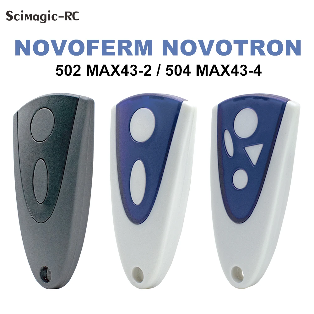 Пульт дистанционного управления для гаражных ворот NOVOFERM NOVOTRON 502 MAX43-2,504 MAX43-4,512 MIX 43-2, MINI-NOVOTRON 522 433,92 МГц Rolling Code
