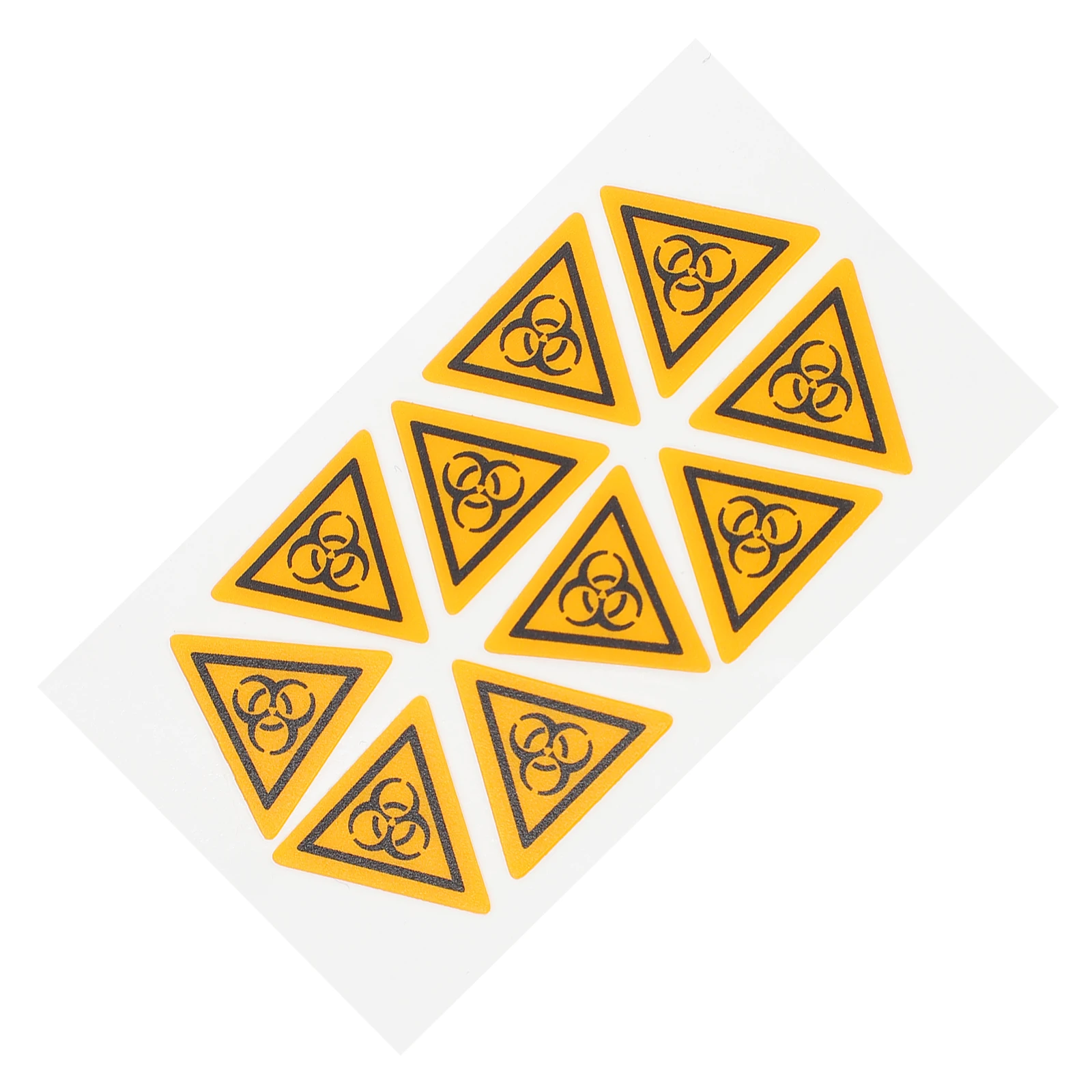 

10pcs Sign Warning Stickers 15MM Self Adhesive Caution Labels for Lab Infection Safety Traffic Signs