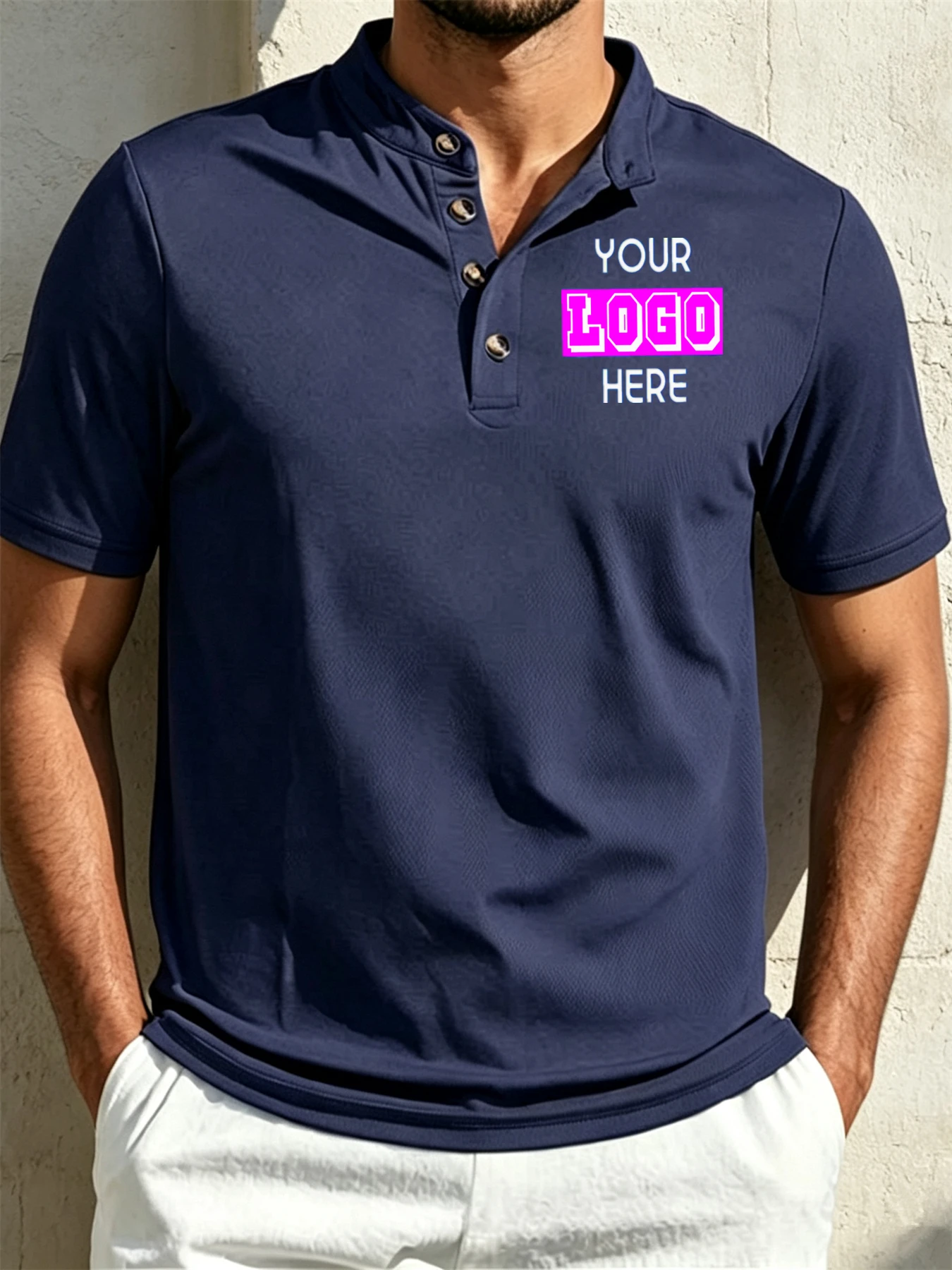 Men's Custom Polo Shirts with Short Sleeves, Personalized Patterns and Logos, Comfortable Stretch Fabric, Summer Trend T-Shirts,