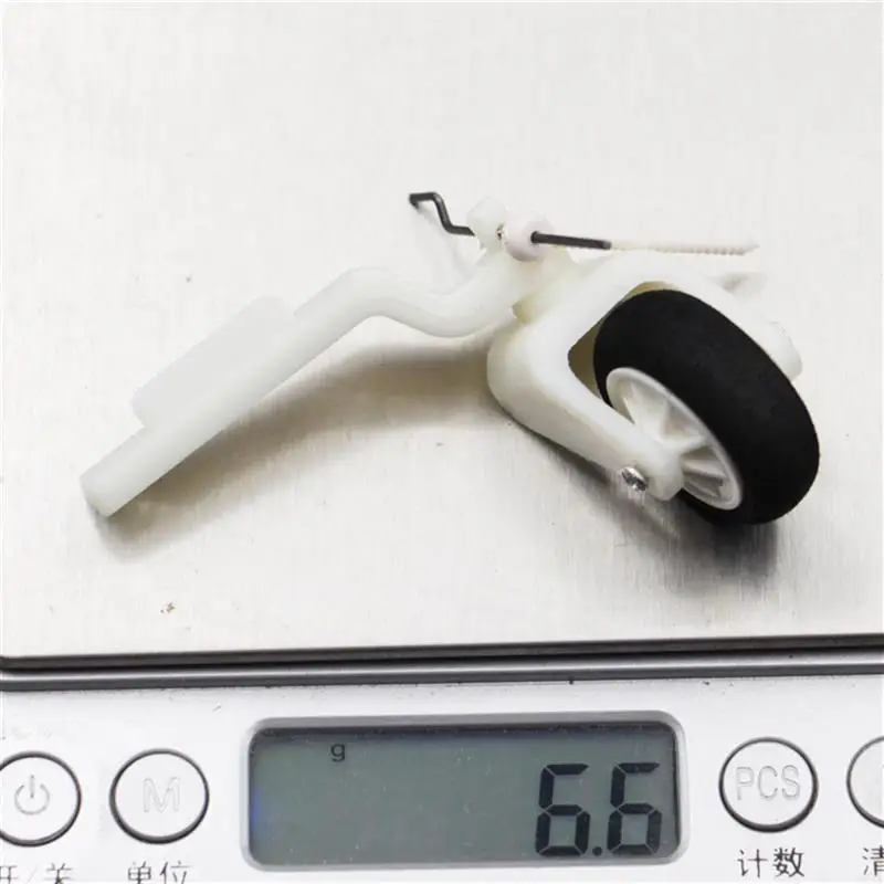 2 jeux de Mini support de roue arrière orientable Miniature, train d'atterrissage de queue de roue D25mm pour avion électrique RC à voilure fixe