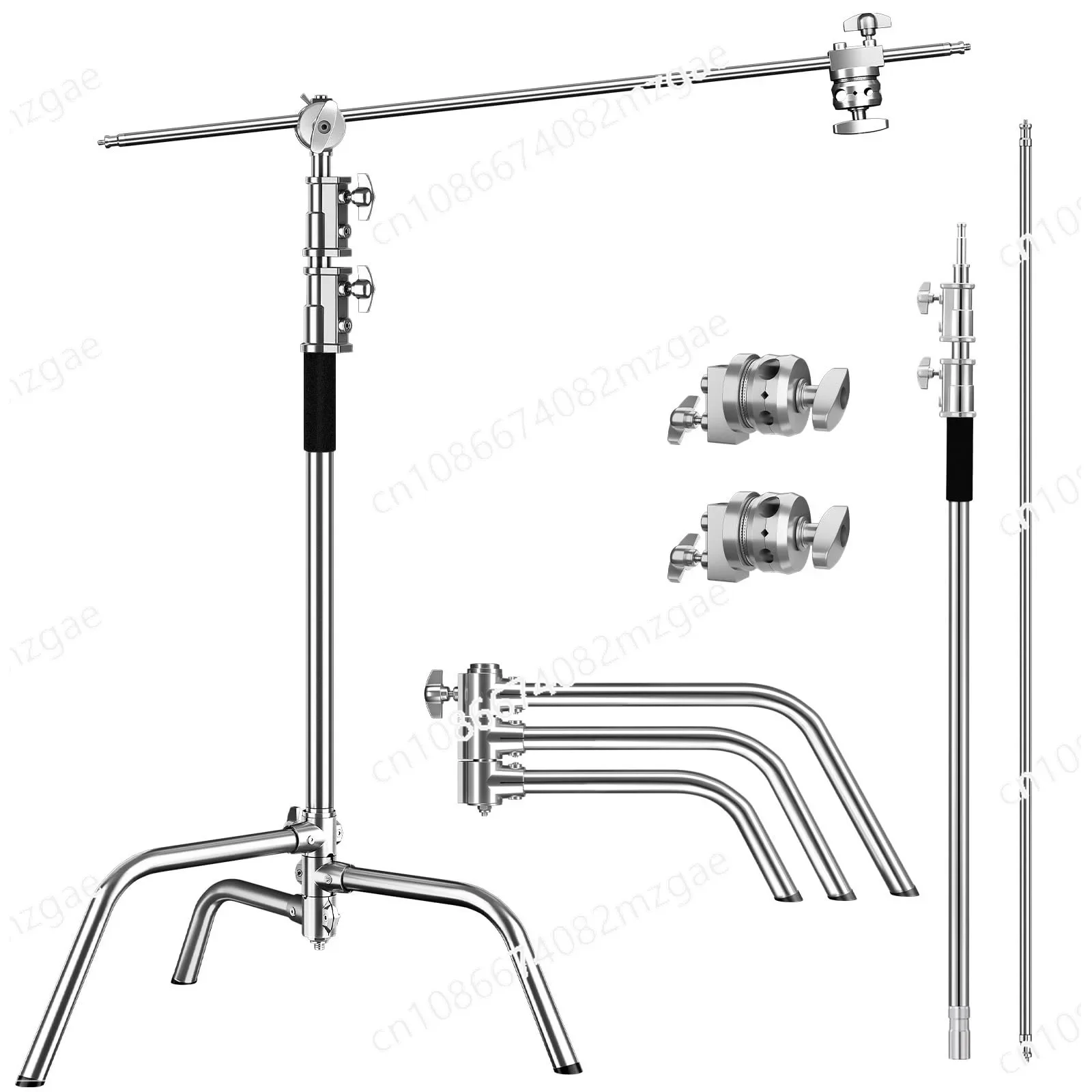 3.3M Stainless Steel Magic Arm - Spring Cantilever Tripod for Overhead Photography Live Streaming Stand