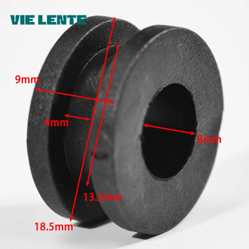 10 adet motosiklet yan kapak lastik rondelalar conta Yamaha için Honda için Suzuki CBR GSXR Ninja ZX YZF Kawasaki siyah