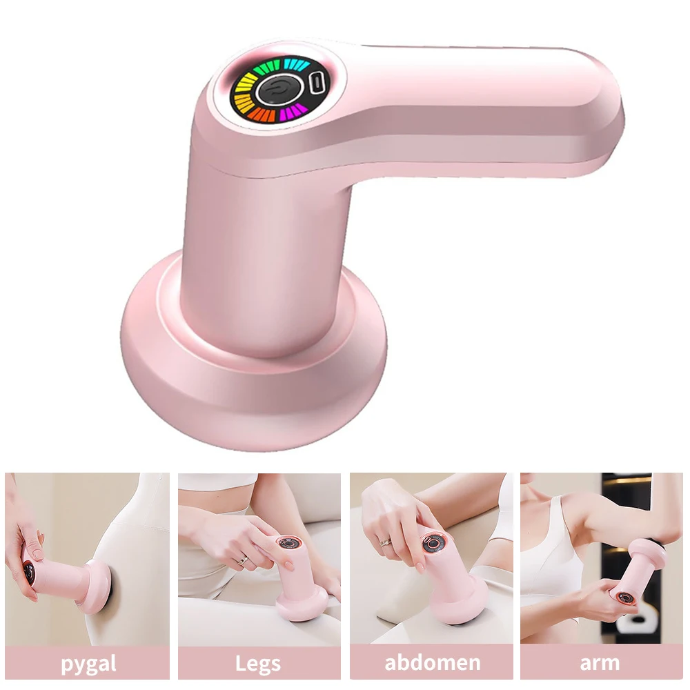 Portable Body Massager Fat Pushing Machine Cellulite Massager With 5 Massage Heads Whole Body Kneading Massage Gun Shaping Care