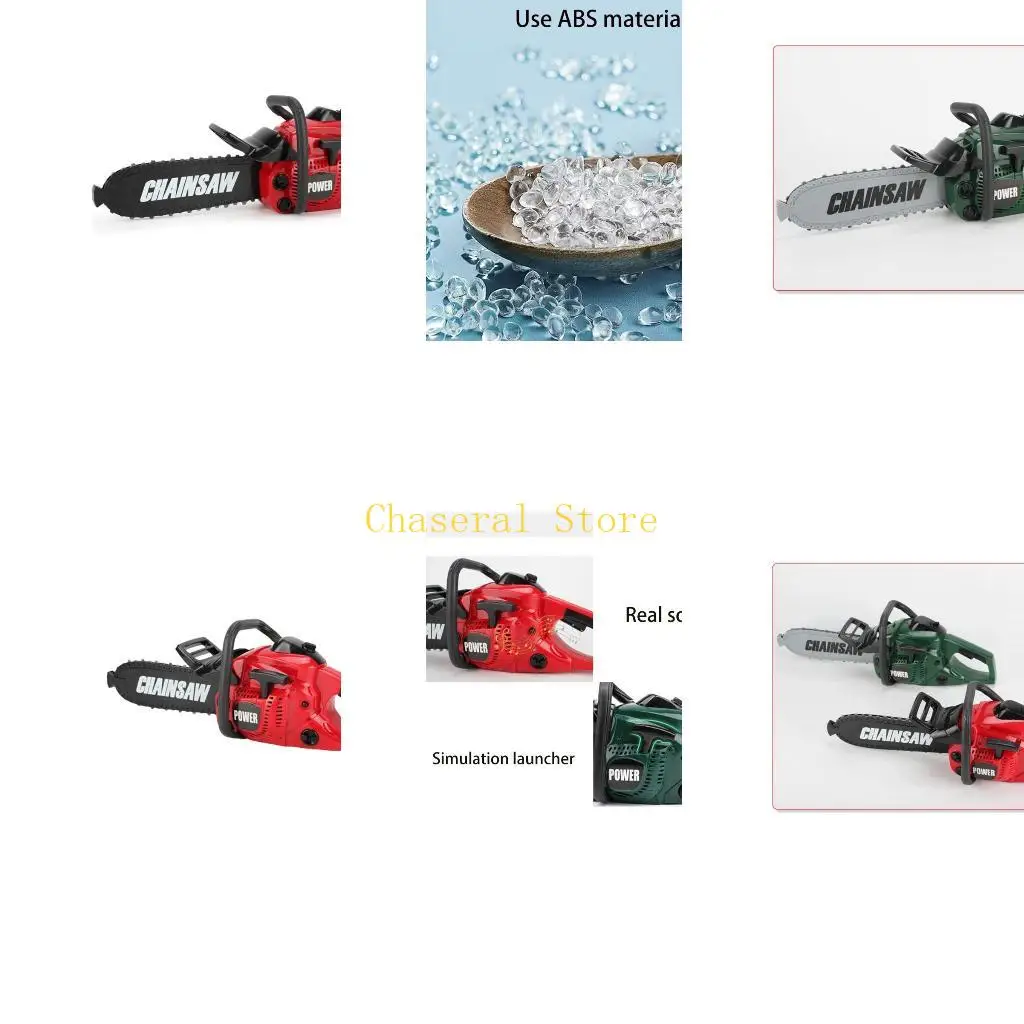 

E7CE ролевая игра с цепной пилой, новинка, наряд, реалистичный инструмент, игрушка-пила для с безопасной пилой, простой в центр