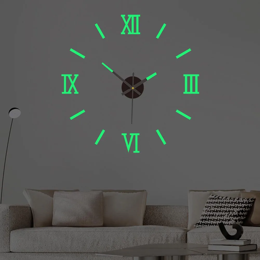 Acrylic Wall Clock DIY Wall Clock Home Decor Battery Operated Customizable Size Easy Installation Handmade Product For Bedrooms