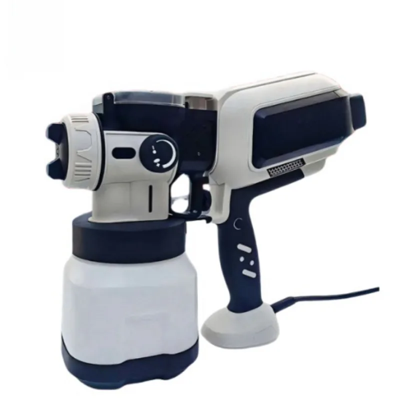 Светодиодный электрический пистолет-распылитель с верхней подачей, высокий распылитель, латексная краска, специальный цвет, стальная краска, мешок для воды, песок, дом