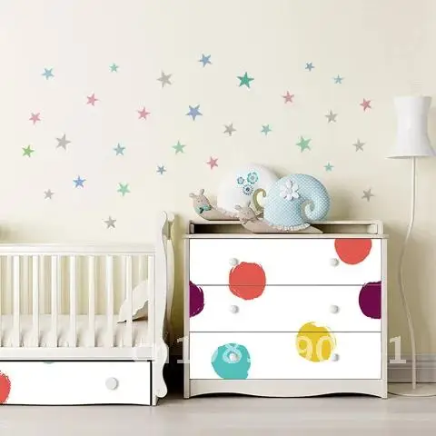 

Kids Room Home Decoration Stars Wall Sticker Baby Nursery Bedroom Children Wall Decals Art Wall Stickers Wallpaper