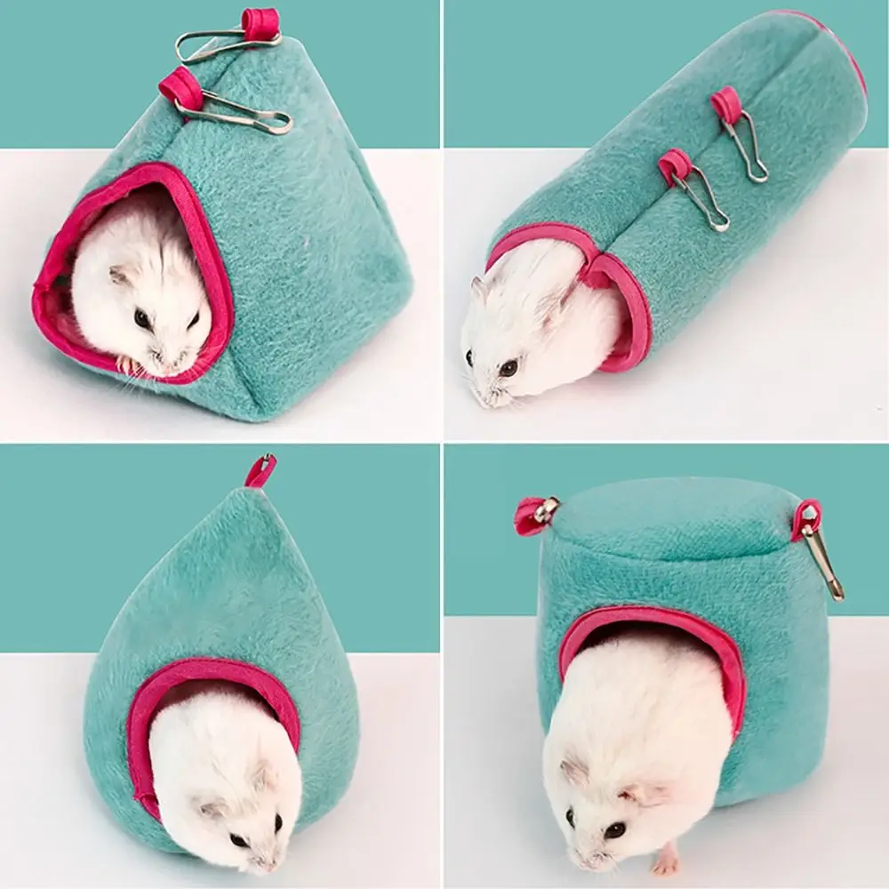 

Fashion Cotton Hamster Hammock Comfortable Soft Guinea Pig Sleeping Bag Blue/Pink Warm Hamster Cage Swing Hamster