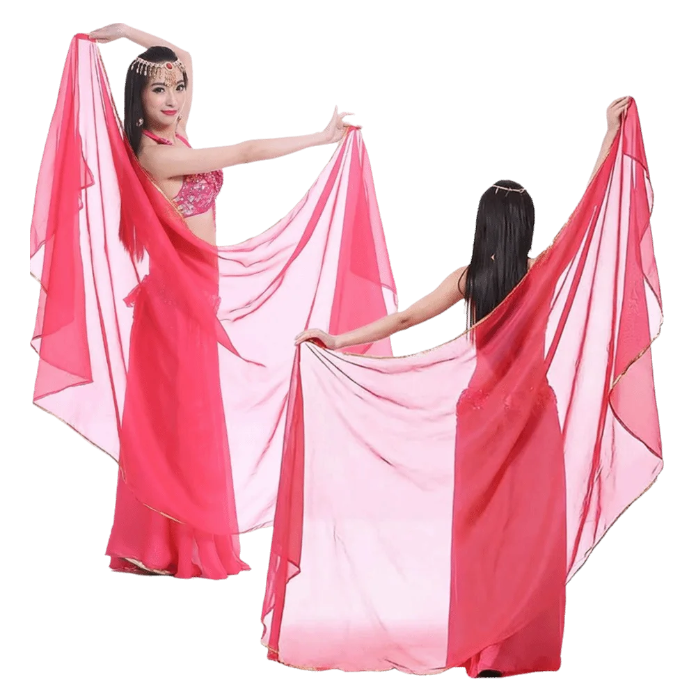 Fashion Light Belly Dance Veils Silk Long Latin Belly Dance Shawls Chiffon Women Scarf Dancing Scarf Show Costumes